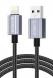  ORICO ������� Lightning �� USB GQA12, 2.4A, 480Mbps, 1m, ����� (GQA12-10-BK-BP) 