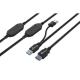 MediaRange Active USB Extension Cable, 2x USB-A Plug to 1x USB-A Socket, 2x Repeater, USB 3.0, 5 Gbp (MRCS244) MediaRange Active USB Extension Cable, 2x USB-A Plug to 1x USB-A Socket, 2x Repeater, USB 3.0, 5 Gbp (MRCS244)