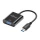  MediaRange USB-A 3.0 to VGA (HD15) Video Converter, 20cm, Black (MRCS230) 