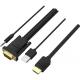  VENTION HDMI to VGA Cable with Audio Output & USB Power Supply 1.5M Black (ABIBG) 