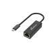 MediaRange USB Type-C® Ethernet Adapter with RJ45 Port, 10/100/1000 Mbps, 20cm, Black (MRCS237) MediaRange USB Type-C® Ethernet Adapter with RJ45 Port, 10/100/1000 Mbps, 20cm, Black (MRCS237)