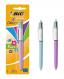  BIC ����� ��������� 4 Colours Fun, 1mm ����, ��������� ������, ������� �������, 1��� (3086123219120) 
