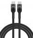  POWERTECH ������� USB-C PTR-0201, PD 60W, 480Mbps, 1m, ����� (PTR-0201) 