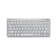  MediaRange Compact-sized Bluetooth 5.0 keyboard with 78 ultraflat keys Silver (MROS132-GR) 
