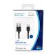   MediaRange Charge and sync, USB 2.0 to Apple Lightning plug, 50cm, black (MRCS179) 