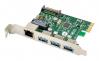  POWERTECH   PCIe  USB 3.0 & GbE LAN ST642, VL805&RTL8153 (ST642) 