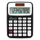  MediaRange Compact calculator with 10-digit LCD, solar and battey-powered, black/white (MROS190) 