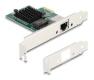  DELOCK κάρτα επέκτασης PCIe x1 σε 1x RJ45 Gigabit 88204, 1000Mbps (88204) 