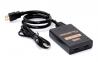  HDMI splitter CAB-H156, 1-in σε 2-out, 4K/60Hz, HDR/HDCP, 50cm, μαύρο (CAB-H156) 