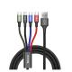  Baseus Braided USB to Lightning / 2x Type-C / micro USB Cable  1.2m (CA1T4-B01) 