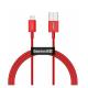  Baseus Lightning Superior Series cable, Fast Charging, Data 2.4A, 1m Red (CALYS-A09) 