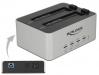  DELOCK docking station 63991, clone function, 2x 2.5/3.5" SSD/HDD, 5Gbps (63991) 