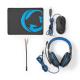  Nedis Gaming Combo Kit 3-in-1 Over Ear Gaming Headset   3.5mm (GCK31100BK) 