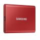  500GB Samsung Portable SSD T7 USB 3.2  Metallic Red (MU-PC500R/WW) 