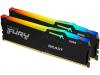  64GB Kingston Memory   FURY Beast Black RGB DDR5, 6000MT/s  (KIT OF 2x32GB) (KF560C30BBAK2-64) 