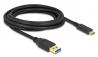 DELOCK καλώδιο USB-C σε USB 84006, 10Gbps, 3m, μαύρο (84006) DELOCK καλώδιο USB-C σε USB 84006, 10Gbps, 3m, μαύρο (84006)