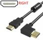  POWERTECH  HDMI () 19pin 1,4V, 90 right, 1.5m, Black (CAB-H018) 