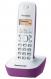  PANASONIC ασύρματο τηλέφωνο KX-TG1611GRF με ελληνικό μενού, άσπρο-μωβ (KX-TG1611GRF) 