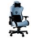  ANDA SEAT Gaming Chair T-PRO II Light Blue/ Black FABRIC with Alcantara Stripes (AD12XLLA-01-SB-F) 