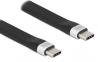  DELOCK  USB 3.2 Gen 2 Type-C 85770, 10Gbps, 3A, FPC, flat, 13.5cm (85770) 